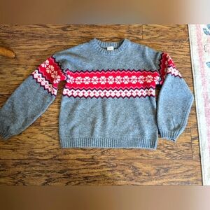 Hanna Andersson‎ Gray and Red Sweater